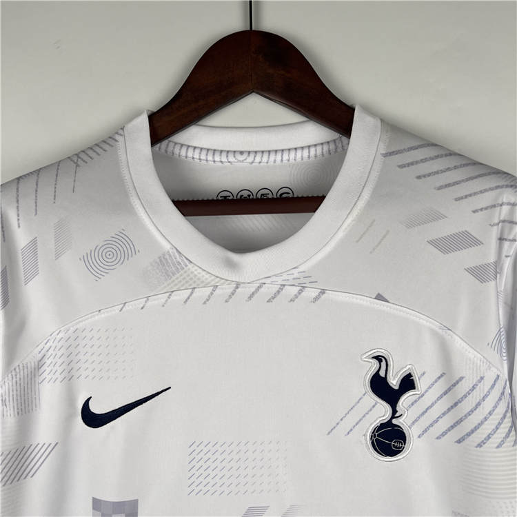 23/24 Tottenham Hotspur Football Shirt Home White Long Sleeve Soccer Jersey Shirt - Click Image to Close